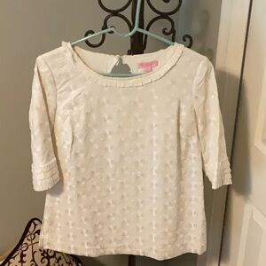 Lilly Pulitzer White Eyelet Blouse